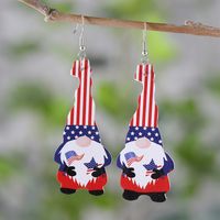 1 Pair Retro Dwarf Pu Leather Drop Earrings sku image 3