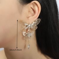 1 Pair Simple Style Classic Style Solid Color Inlay Zinc Alloy Rhinestones Drop Earrings sku image 9