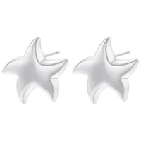 1 Pair IG Style Classic Style Starfish Plating Copper 18K Gold Plated Ear Studs main image 3