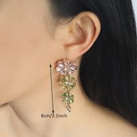 1 Pair Simple Style Classic Style Butterfly Inlay Alloy Rhinestones Drop Earrings sku image 5