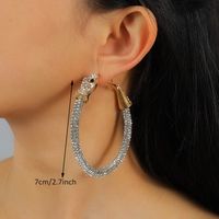 1 Pair Simple Style Classic Style Butterfly Inlay Alloy Rhinestones Drop Earrings sku image 10