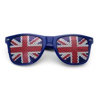 Casual Cool Style National Flag Ac Square Full Frame Glasses sku image 2