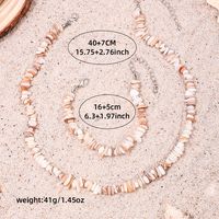 Hawaiian Beach Geometric Stone Wholesale Bracelets Necklace Jewelry Set main image 2