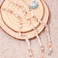 Hawaiian Beach Geometric Stone Wholesale Bracelets Necklace Jewelry Set main image 4