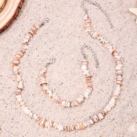 Hawaiian Beach Geometric Stone Wholesale Bracelets Necklace Jewelry Set main image 3