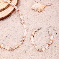 Hawaiian Beach Geometric Stone Wholesale Bracelets Necklace Jewelry Set main image 7