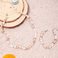 Hawaiian Beach Geometric Stone Wholesale Bracelets Necklace Jewelry Set main image 5