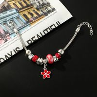 Wholesale Jewelry Elegant Glam Heart Shape Flower Butterfly Iron Crystal Zircon White Gold Plated Plating Inlay Bracelets main image 4