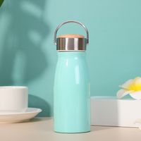 Casual Pastoral Solid Color Stainless Steel Thermos Cup 1 Piece sku image 2