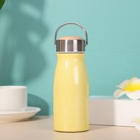 Casual Pastoral Solid Color Stainless Steel Thermos Cup 1 Piece sku image 1