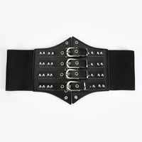 Punk Cool Style Geometric Pu Leather Elastic Band Women's Leather Belts main image 6