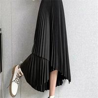 Summer Simple Style Solid Color Rayon Spandex Polyester Midi Dress Skirts main image 2