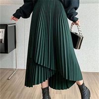 Summer Simple Style Solid Color Rayon Spandex Polyester Midi Dress Skirts main image 3