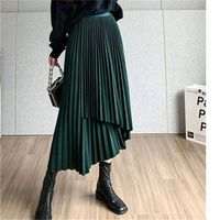 Summer Simple Style Solid Color Rayon Spandex Polyester Midi Dress Skirts main image 7