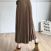 Summer Simple Style Solid Color Rayon Spandex Polyester Midi Dress Skirts main image 6