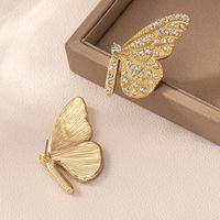 1 Paar Süss Koreanische Art Schmetterling Inlay Zinklegierung Strasssteine Ohrstecker main image 5