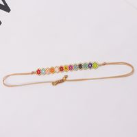 Wholesale Jewelry IG Style Bohemian Flower Chrysanthemum Glass Bracelets main image 5