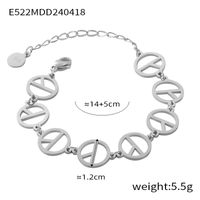 Casual Simple Style Commute Round Lines 304 Stainless Steel 18K Gold Plated Bracelets In Bulk main image 8