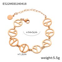 Casual Simple Style Commute Round Lines 304 Stainless Steel 18K Gold Plated Bracelets In Bulk main image 10