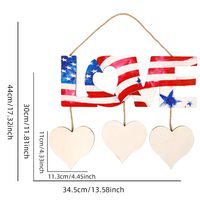 النمط الكلاسيكي رسالة العلم الأمريكي خشب اليومي مهرجان الدعائم الزخرفية sku image 8