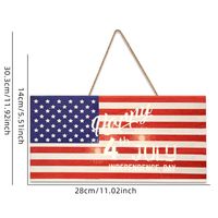 النمط الكلاسيكي رسالة العلم الأمريكي خشب اليومي مهرجان الدعائم الزخرفية sku image 1
