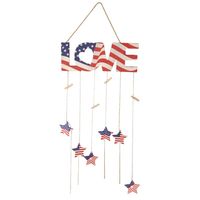 النمط الكلاسيكي رسالة العلم الأمريكي خشب اليومي مهرجان الدعائم الزخرفية sku image 9