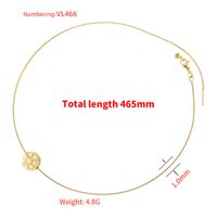 Wholesale Sweet Simple Style Round Petal Copper Inlay 18K Gold Plated Artificial Pearls Pendant Necklace main image 3