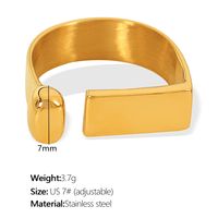 304 Stainless Steel 18K Gold Plated Simple Style Irregular Floral Irregular Ditsy Floral Zircon Adjustable Ring sku image 4
