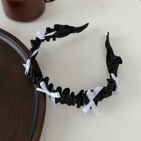 Women's Sweet Simple Style Bow Knot Cloth Pleated Hair Band sku image 2
