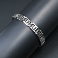 Casual Modern Style Eye 304 Stainless Steel Hollow Out Men's Bracelets main image 5