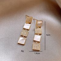 1 Pair Simple Style Classic Style Solid Color Alloy Drop Earrings main image 5