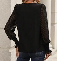 Women's Blouse Long Sleeve Blouses Elegant Solid Color main image 3