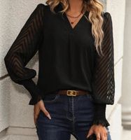 Women's Blouse Long Sleeve Blouses Elegant Solid Color main image 4