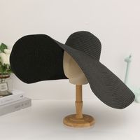Women's Elegant Modern Style Classic Style Solid Color Big Eaves Sun Hat sku image 2