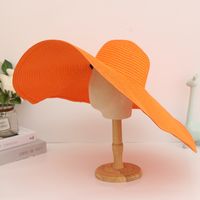 Women's Elegant Modern Style Classic Style Solid Color Big Eaves Sun Hat sku image 8