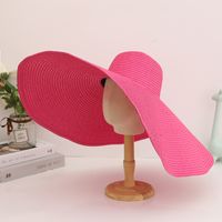 Women's Elegant Modern Style Classic Style Solid Color Big Eaves Sun Hat sku image 11