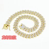 Streetwear Solid Color Alloy Inlay Rhinestones Unisex Necklace sku image 9