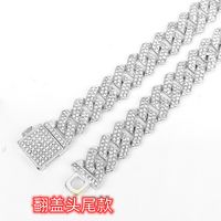 Streetwear Solid Color Alloy Inlay Rhinestones Unisex Necklace sku image 12