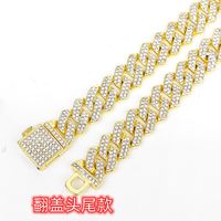 Streetwear Solid Color Alloy Inlay Rhinestones Unisex Necklace sku image 11