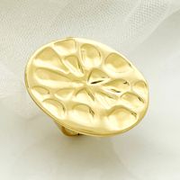 304 Stainless Steel Gold Plated Casual Vacation Classic Style Plating Round Open Rings main image 2