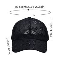 Women's Embroidery Simple Style Color Block Curved Eaves Baseball Cap main image 2
