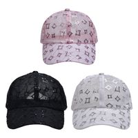 Women's Embroidery Simple Style Color Block Curved Eaves Baseball Cap main image 1