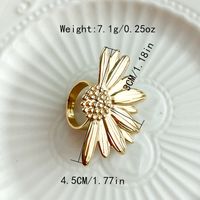 Elegant Glam Artistic Flower Dragonfly 304 Stainless Steel 14K Gold Plated Rings In Bulk sku image 4
