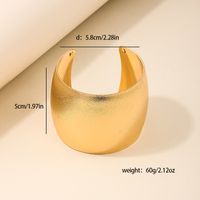 Exaggerated Punk Modern Style Geometric Solid Color Alloy Women's Bangle main image 2