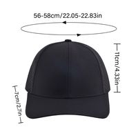 Unisex Simple Style Classic Style Solid Color Curved Eaves Baseball Cap main image 2