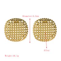 1 Pair Casual Modern Style Classic Style Round Hollow Out Inlay Alloy Resin Resin 18K Gold Plated Drop Earrings Ear Studs main image 2