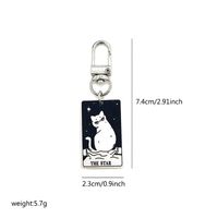 Cute Sweet Cat Arylic Alloy Bag Pendant Keychain main image 2