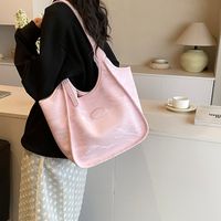 Mujeres Medio Cuero Sintético Color Sólido Estilo Preppy Estilo Clásico Hilo De Coser Hebilla Magnética Bolsas De Hombro sku image 3