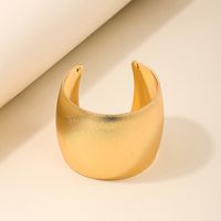 Exaggerated Punk Modern Style Geometric Solid Color Alloy Women's Bangle sku image 1