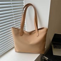 Women's Large Oxford Cloth Solid Color Classic Style Zipper Tote Bag main image 4